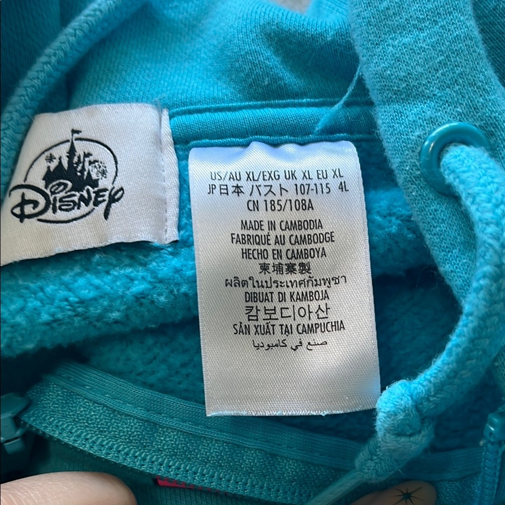 2024 Disney Blue Sweatshirt with Colorful Graphics - Picture 2 of 4